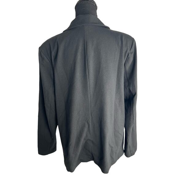 QVC Women with Control Knit Long Sleeve Blazer NWT BLACK SIZE L - Picture 3 of 8